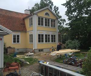 Utbyggnad i två plan plus källare i Kåbo färdigställt